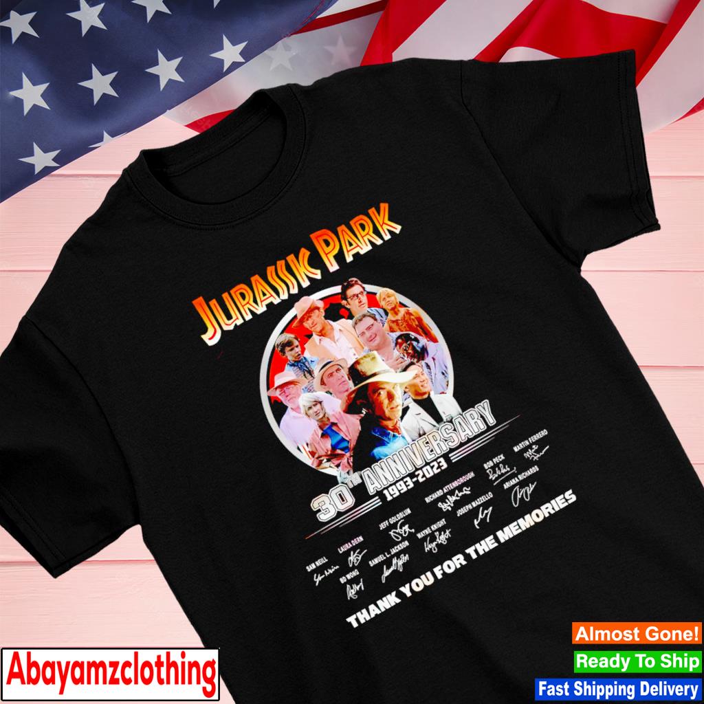 Jurassic Park 30th Anniversary 1993 – 2023 Thank You For The Memories shirt