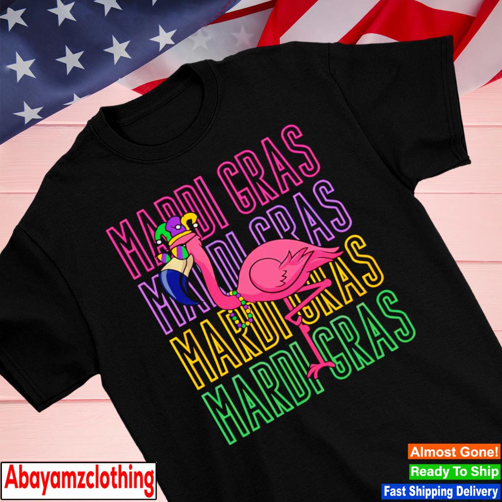 Mardi Gras Flamingo Cute shirt