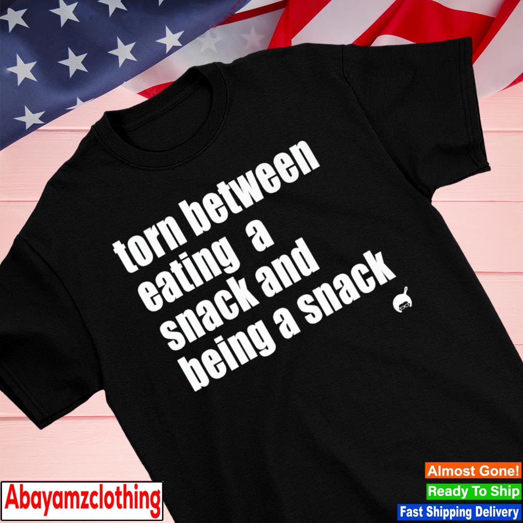 Torn between eating a snack and being a snack shirt