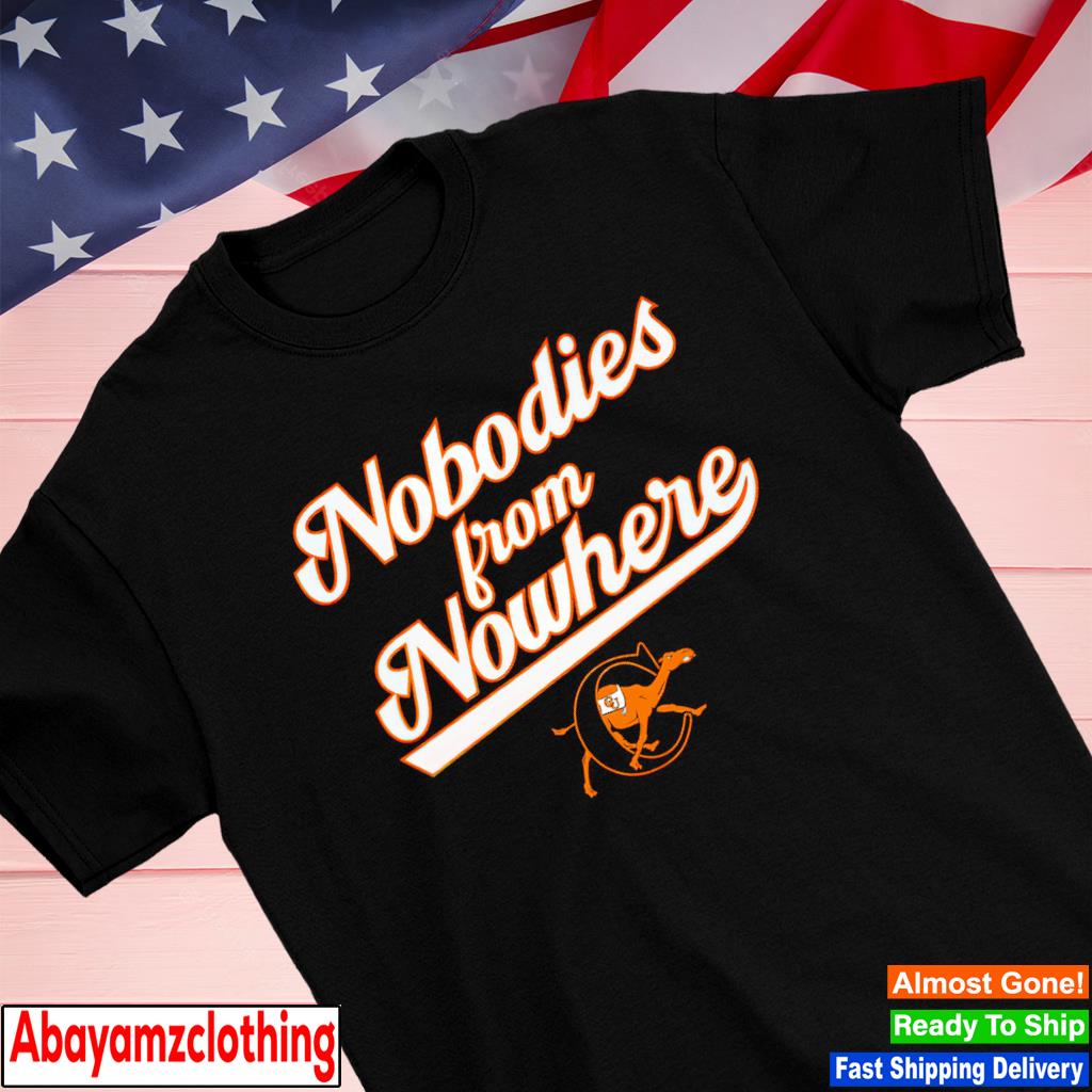 Campbell Fighting Camels baseball nobodies from nowhere shirt