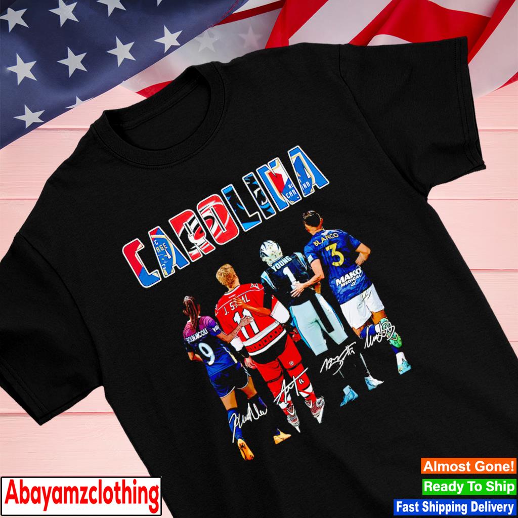 Carolina Kerolin Nicoli J. Staal Bryce Young and Blanco signature shirt,  hoodie, sweater, long sleeve and tank top