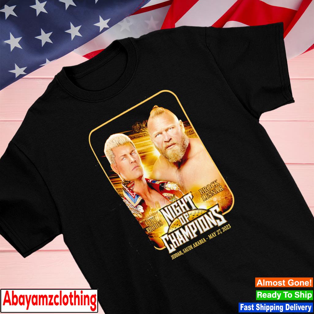 Cody Rhodes vs. Brock Lesnar Night of Champions Matchup shirt