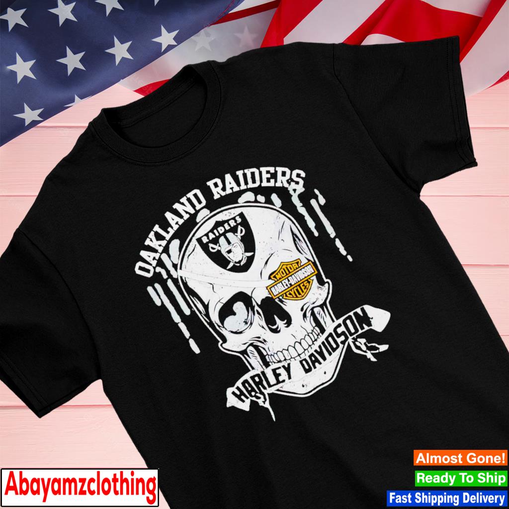 oakland raiders harley davidson shirt