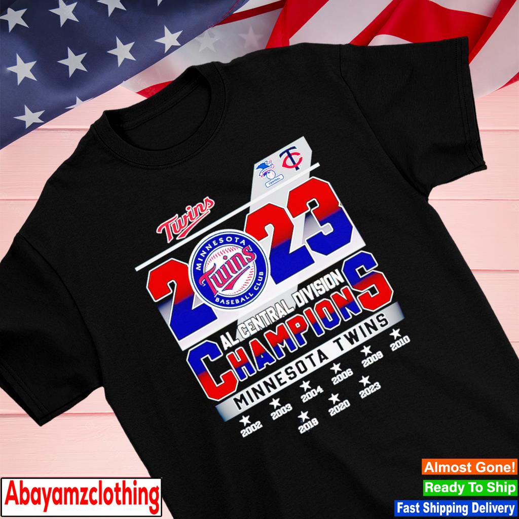 Minnesota 2023 Twins Al Central Division Champions T-Shirt, hoodie,  longsleeve, sweatshirt, v-neck tee