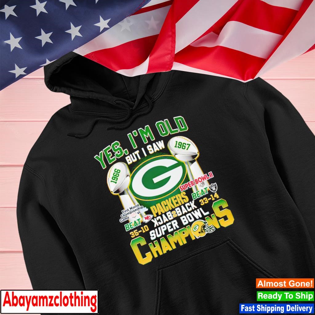 Green Bay Packers back 2 back super bowl champions shirt, hoodie