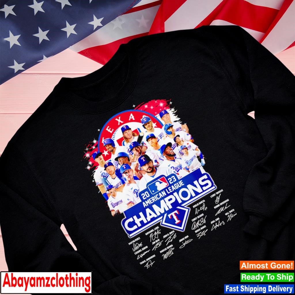 Official 2023 AL West Division Champions Texas Rangers Signatures Shirt,  hoodie, sweater, long sleeve and tank top