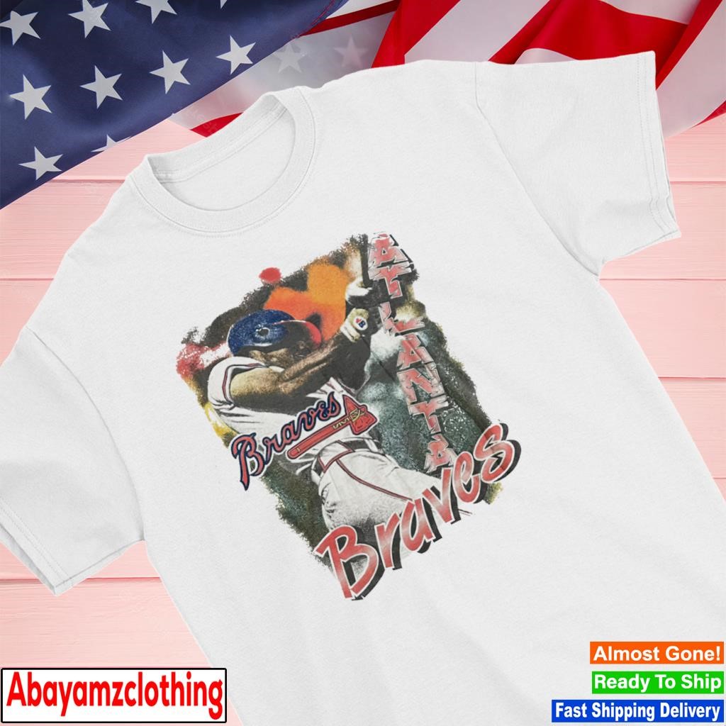 Atlanta Vintage Baseball Lovers American Flag T-shirt