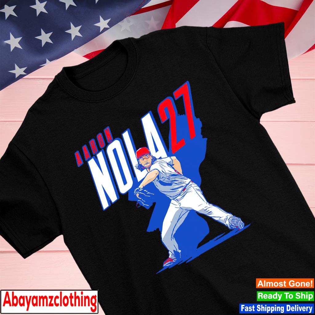 Funny aaron Nola 27 Philadelphia Phillies vintage MLBPA shirt