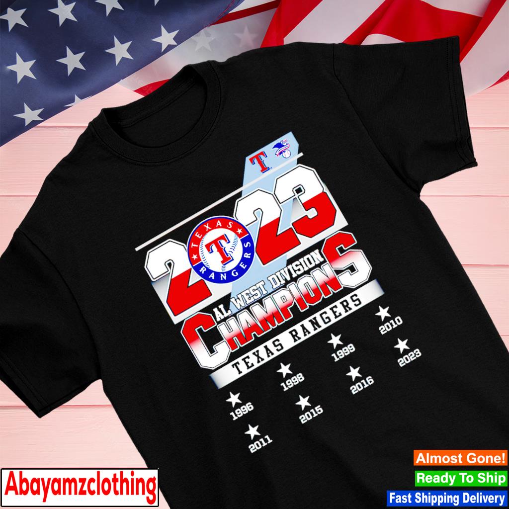 Texas Rangers AL West Division Champions 2023 Shirt, hoodie, sweater, long  sleeve and tank top
