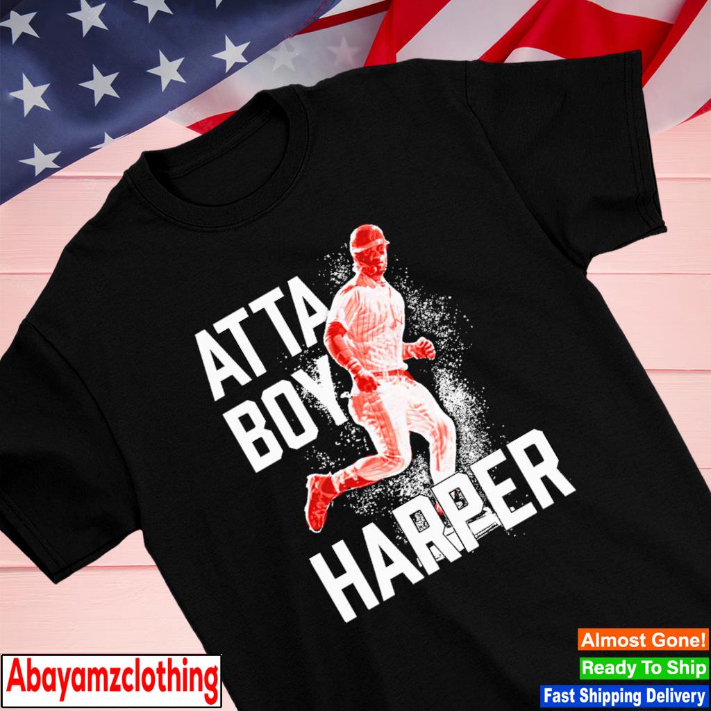 Men's Philadelphia Phillies Bryce Harper Fanatics Branded Black Atta Boy T- Shirt