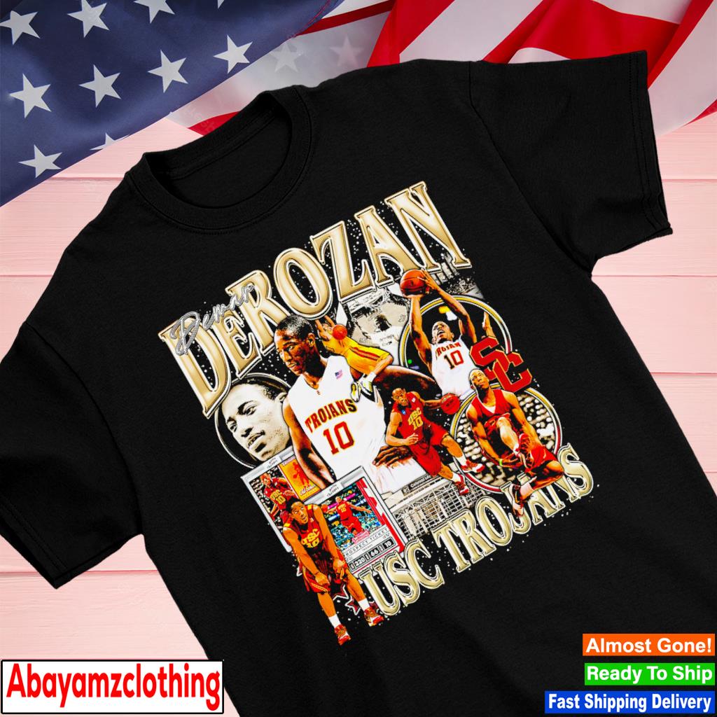 Men 10 Demar DeRozan Jersey Red USC Trojans Jersey Swingman Fanatics