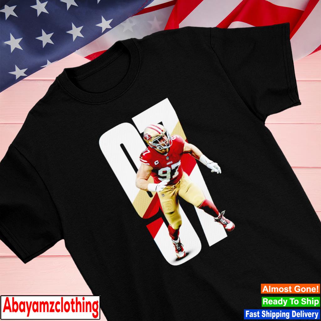 Nick Bosa #97 San Francisco 49ers Gold Rush Red / Black Shirt