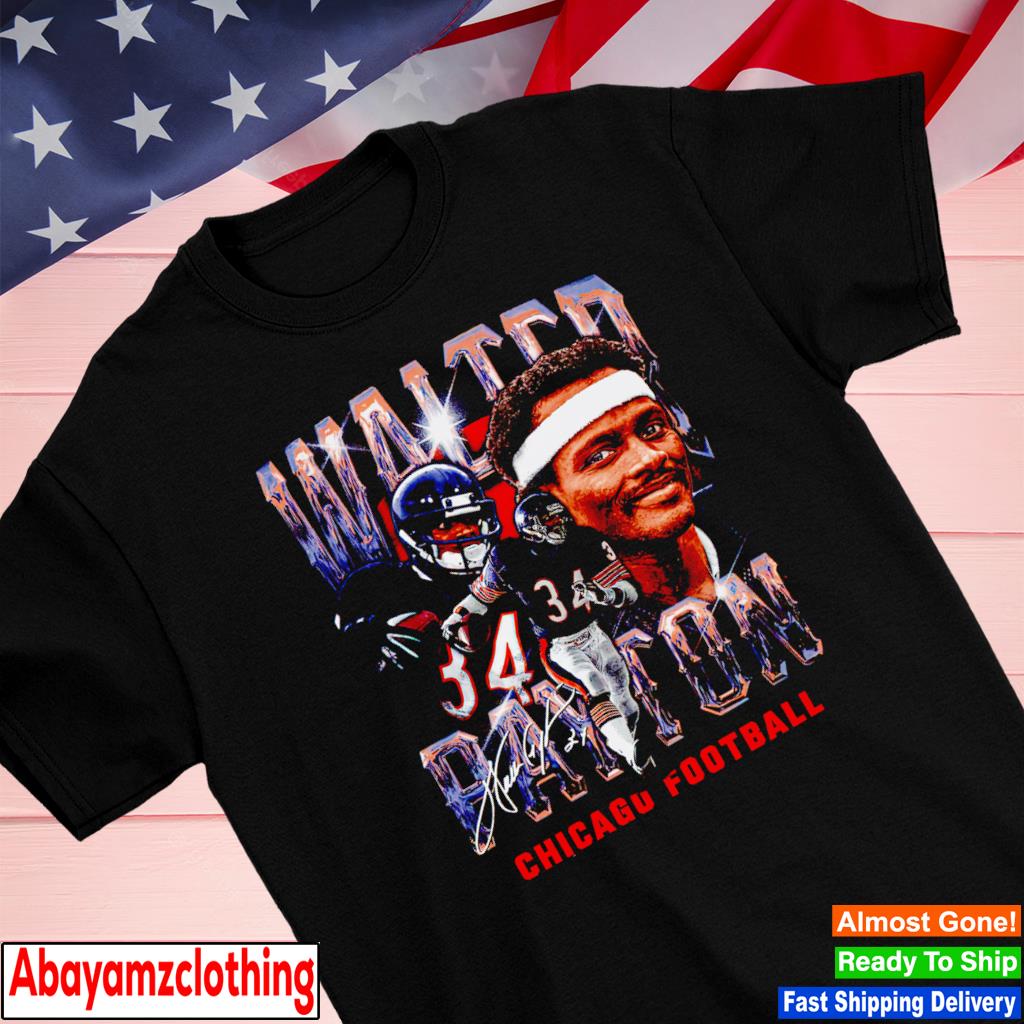 Walter Payton Vintage Chicago Bears T-Shirt Sand  Chicago bears t shirts, Walter  payton, Bear t shirt