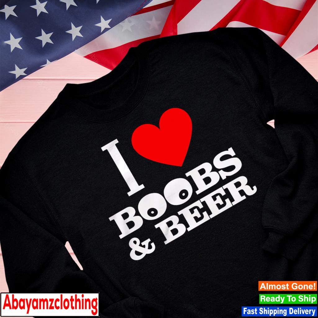 Top I love boobs and beer shirt - Shirts Bubble